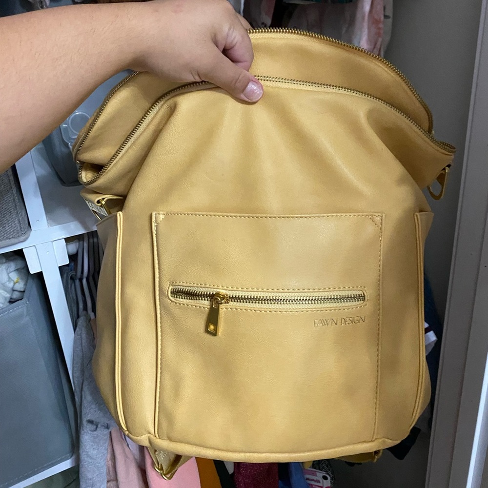 Fawn Design Original Diaper Bag Yellow Buttercup